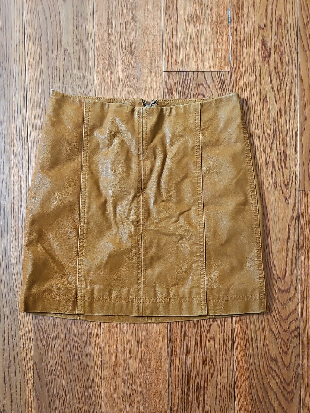 Free People Vegan Leather Mini Skirt